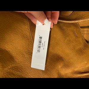 Brown suede hammit bag